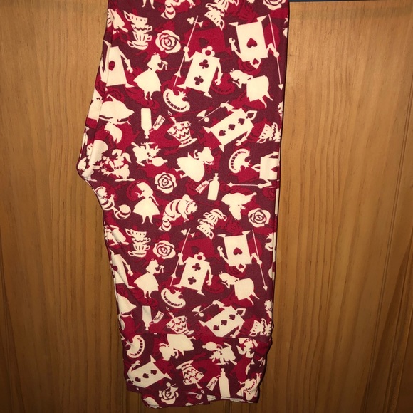 alice in wonderland leggings lularoe